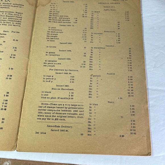 Antique Ephemera The Philatelic Stamp Value Book( pamphlet). - Picture 6 of 8